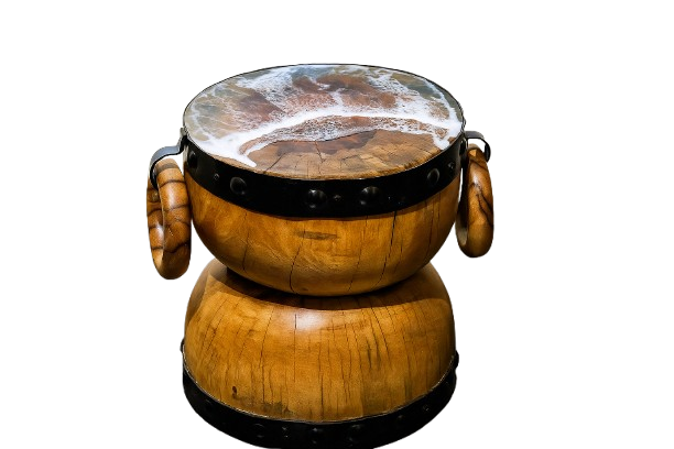 Epoxy Drum Table